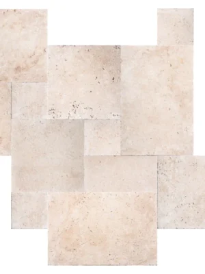 Trawertyn 12mm Antyczny Ivory Classic Mix Roman Opus 1kpl=0,742m2 | Komplet Rzymski