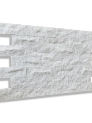 Kamień dekoracyjny marmurowy Pure White Brick 10x30