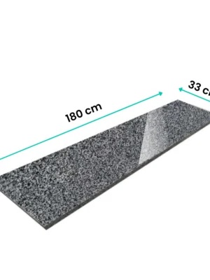 Stopnica granitowa Dark Grey New G654 polerowana 180x33x2 cm