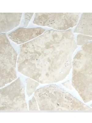 Trawertyn dzikówka / crazy paving SC na taras chodnik Ivory Classic Mix gr. 3cm