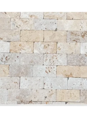 Kamień dekoracyjny trawertyn Ivory Classic Mix 7,5x15