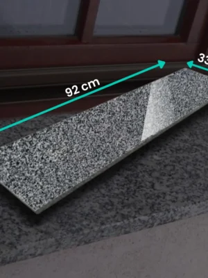 Stopnica / Parapet granitowy grafitowy polerowany G654 NEW 92x33x2 cm