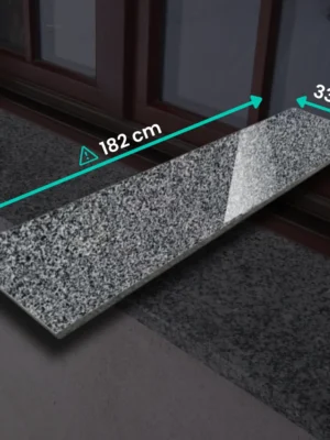 Stopnica / Parapet granitowy grafitowy polerowany G654 NEW 182x33x2 cm