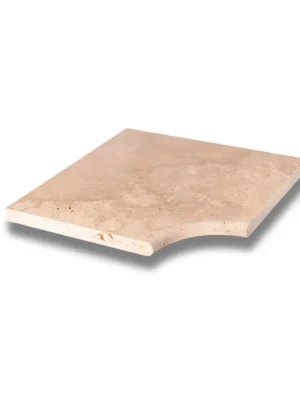 Trawertyn 3cm Kamień Brzegowy narożnik Classic Mix 40,6x61 | Obrzeża do basenu Bullnose