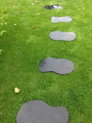 Kamień na ścieżki | Płytki ogrodowe Kadappa Black Limestone Natural t/h 40x60 2-4 cm