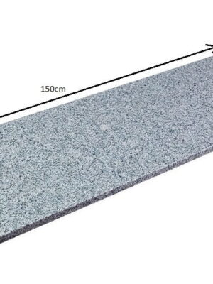Stopnica granitowa szara płomieniowana G603 150x33x3 cm
