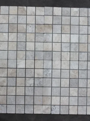 Kamień dekoracyjny Marmur Tundra Grey Mozaika 4,8x4,8x1 cm