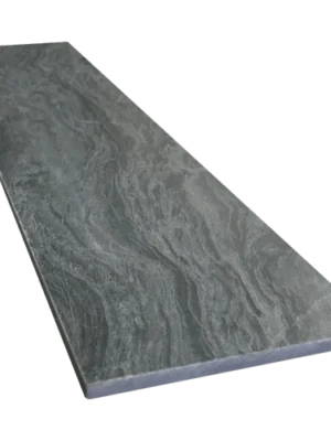 Stopnica kwarcytowa Silver Grey Leather 150x33x2 cm