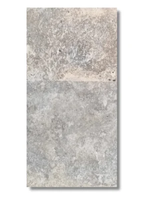 Trawertyn Silver Latte Greige Bębnowany 40,6x61x1,2 cm