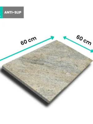 Płytka schodowa granitowa polerowana z antypośliziem Cielo Ivory 60x60x2 cm