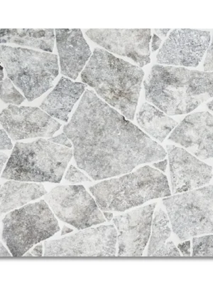 Trawertyn dzikówka / crazy paving na taras chodnik Ash Argent 3cm