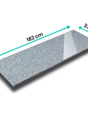 Stopnica / Parapet granitowy szary polerowany G603 New 182x33x2 cm