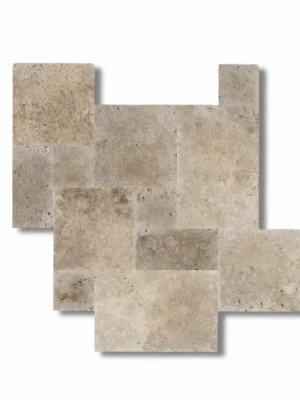 Trawertyn Noce French Pattern 12mm 1kpl= 0,742m2 | Komplet Rzymski