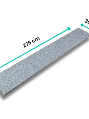 Stopnica granitowa szara płomieniowana G603 275x30x2