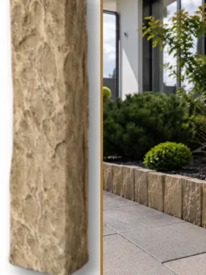 Palisada | Obrzeże Wapienne Tandur Yellow Limestone 100x20x5