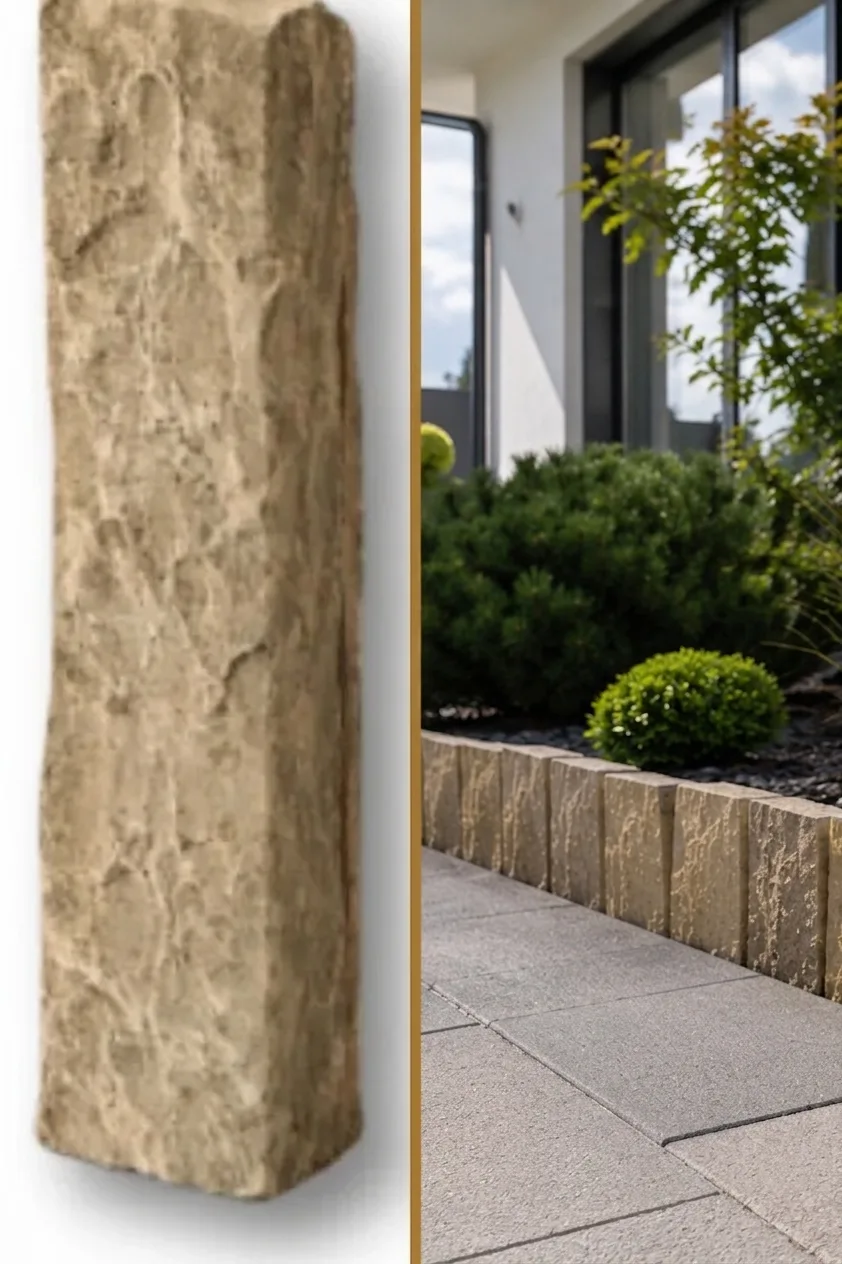 Palisada | Obrzeże Wapienne Tandur Yellow Limestone 100x20x5