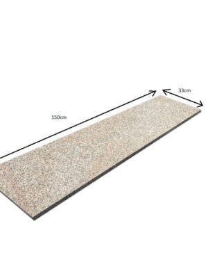 Stopnica granitowa beż płomieniowana G682 150x33x2