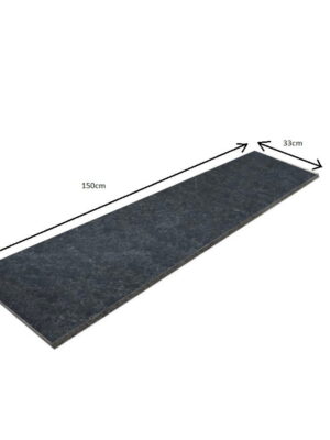 Stopnica bazaltowa płomieniowana G690 Bazalt Black 150x33x2