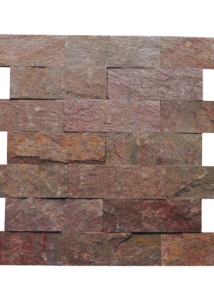 Kamień elewacyjny-dekoracyjny  kwarcytowy Copper Brick 10x30