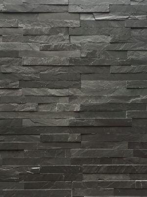 Kamień elewacyjny dekoracyjny łupek czarny 10x36 Black Slate Stackstone