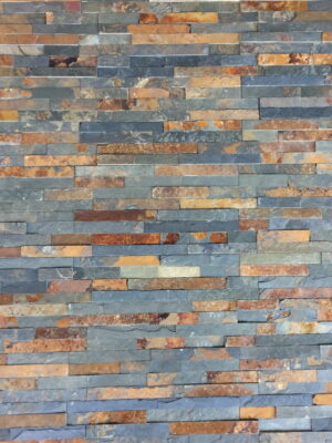 Kamień elewacyjny-dekoracyjny łupkowy multicolor 10x36x0,8-1,3 cm