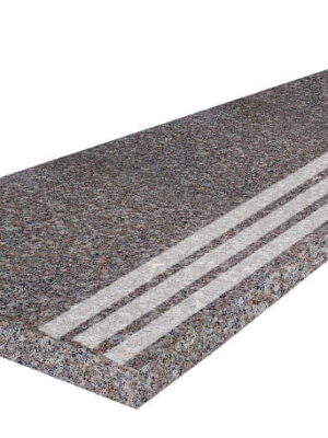 Stopnica granitowa polerowana z antypoślizgiem  G664 100x35x2 cm