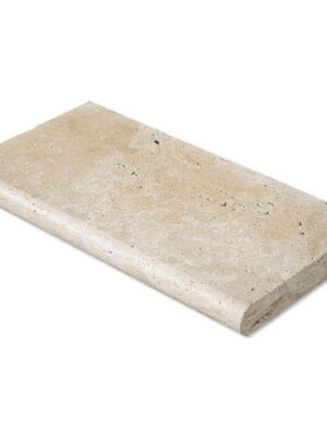 Trawertyn 3cm Kamień brzegowy Bullnose Classic Mix 40,6x61 | Obrzeża do basenu