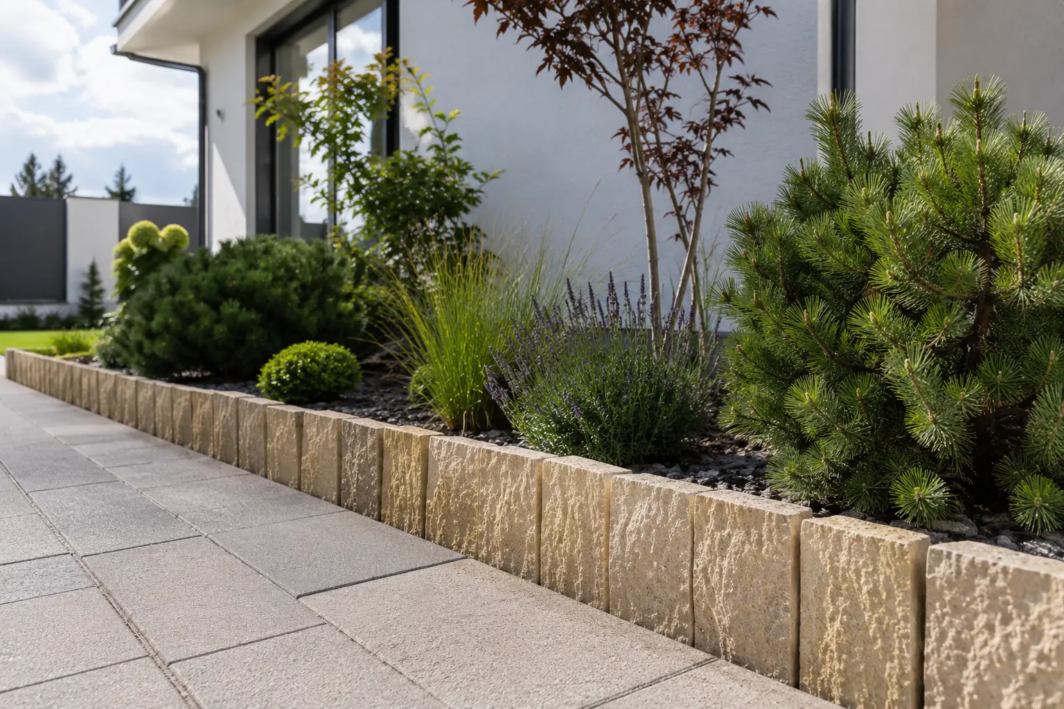 Palisada | Obrzeże Wapienne Tandur Yellow Limestone 100x20x5 - obrazek 4
