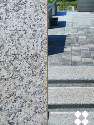 Schodek Granitowy płomieniowany G603 120x35x2 stopnica Bullnose