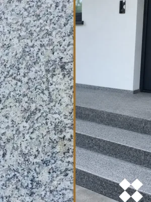 Parapet Stopnica granitowa szara polerowana G602 135x33x2 Bianco Sardo