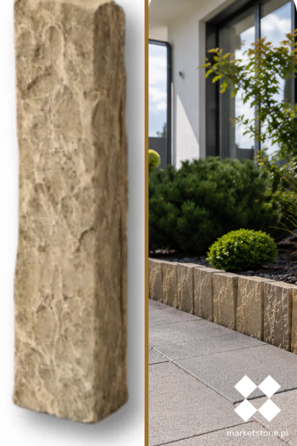 Palisada | Obrzeże Wapienne Tandur Yellow Limestone 100x20x5