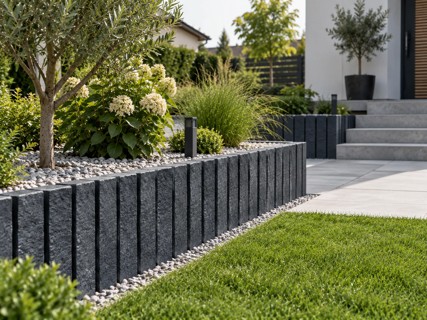 Ogrodowa Palisada Łupana G690 Bazalt Black 33x10x10 cm - obrazek 2