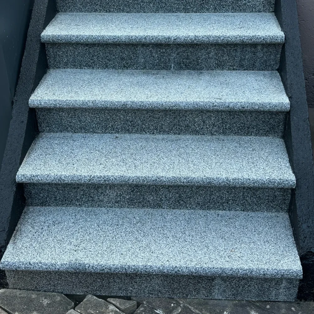 Zestaw Stopnica - Stopień + Podstopień Granitowy Dark Grey G654 NEW Bullnose 135x35x2 / 135x15x2 - obrazek 4