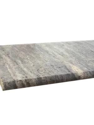 Stopnica kamienna Trawertyn Ash Argent Mix Szlifowany Bullnose 135x33x2 cm