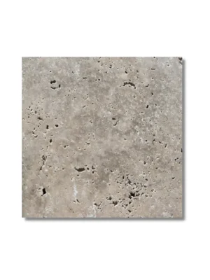 Trawertyn Silver Premium Niewypełniony Bębnowany Szlif 20,3x20,3x1,2 cm