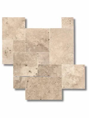 Trawertyn 12mm Classic Mix French Pattern 1kpl=0,742m2 | Komplet Rzymski