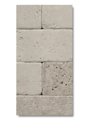 Trawertyn Light Bębnowany 10x30,5x1 cm