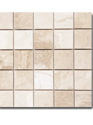 Kamień dekoracyjny Marmur Queen Beige | Coffee White Mozaika 30,5x30,5x1 cm
