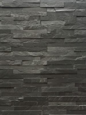 Kamień elewacyjny dekoracyjny łupek czarny 10x36 Black Slate Stackstone