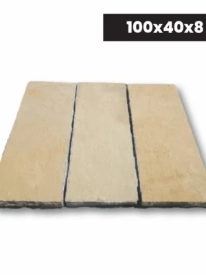 Palisada | Obrzeże Wapienne Tandur Yellow Limestone 100x40x8 cm