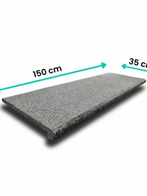 Schodek Granitowy G654 New Dark grey 150x35x2 stopnica płomień Bullnose