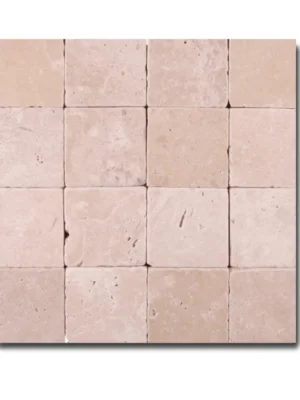 Trawertyn Light Bębnowany 10x10x1 cm