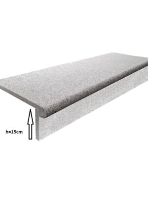 Zestaw Stopnica - Stopień + Podstopień Granitowy G603 120x35x2 / 120x15x2