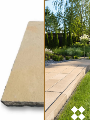 Palisada | Obrzeże Wapienne Tandur Yellow Limestone 100x40x8 cm