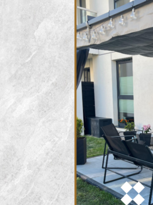 Płyta tarasowa City Quartz Silver Mega 60x120x2 cm