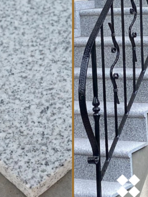 Parapet Stopnica granitowa szara polerowana Bianco Sardo G602 180x33x2 cm