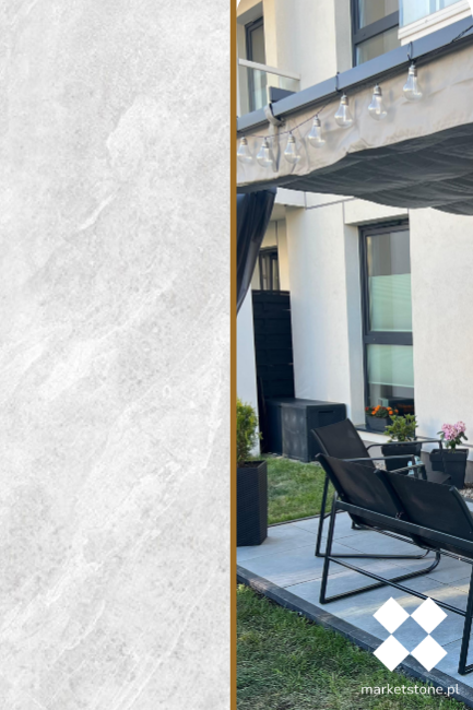 Płyta tarasowa City Quartz Silver Mega 60x120x2 cm