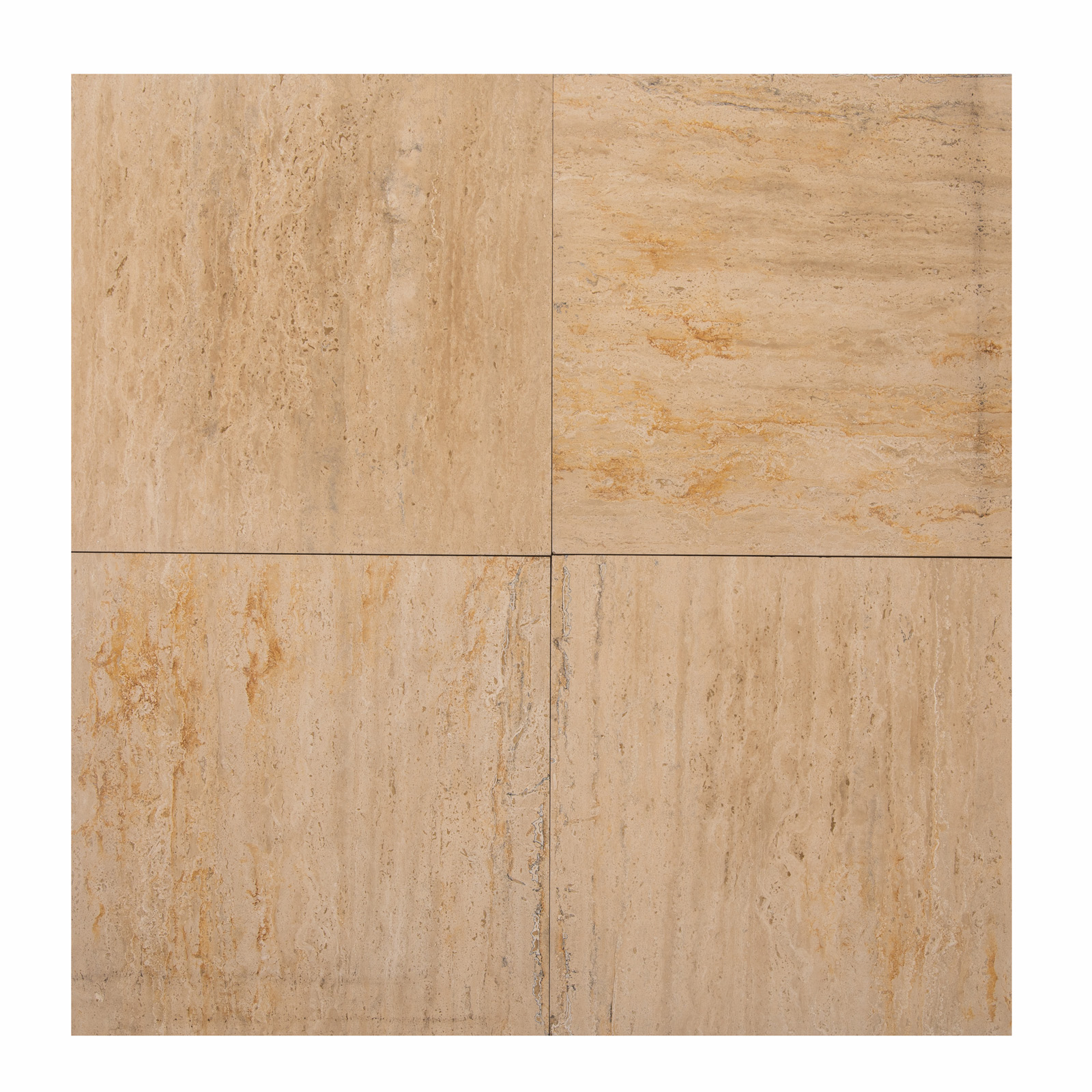Płytki trawertynowe z beżowego trawertynu Classic Light w rozmiarze 60x60x2 cm, wykończenie satynowe - obrazek 4