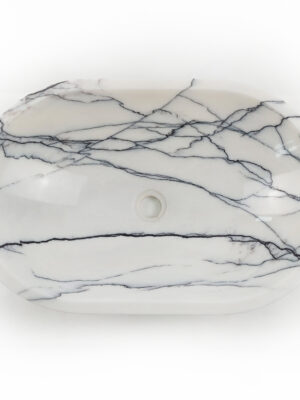 Umywalka marmurowa lilac 40/57,5/14,5 cm polerowane