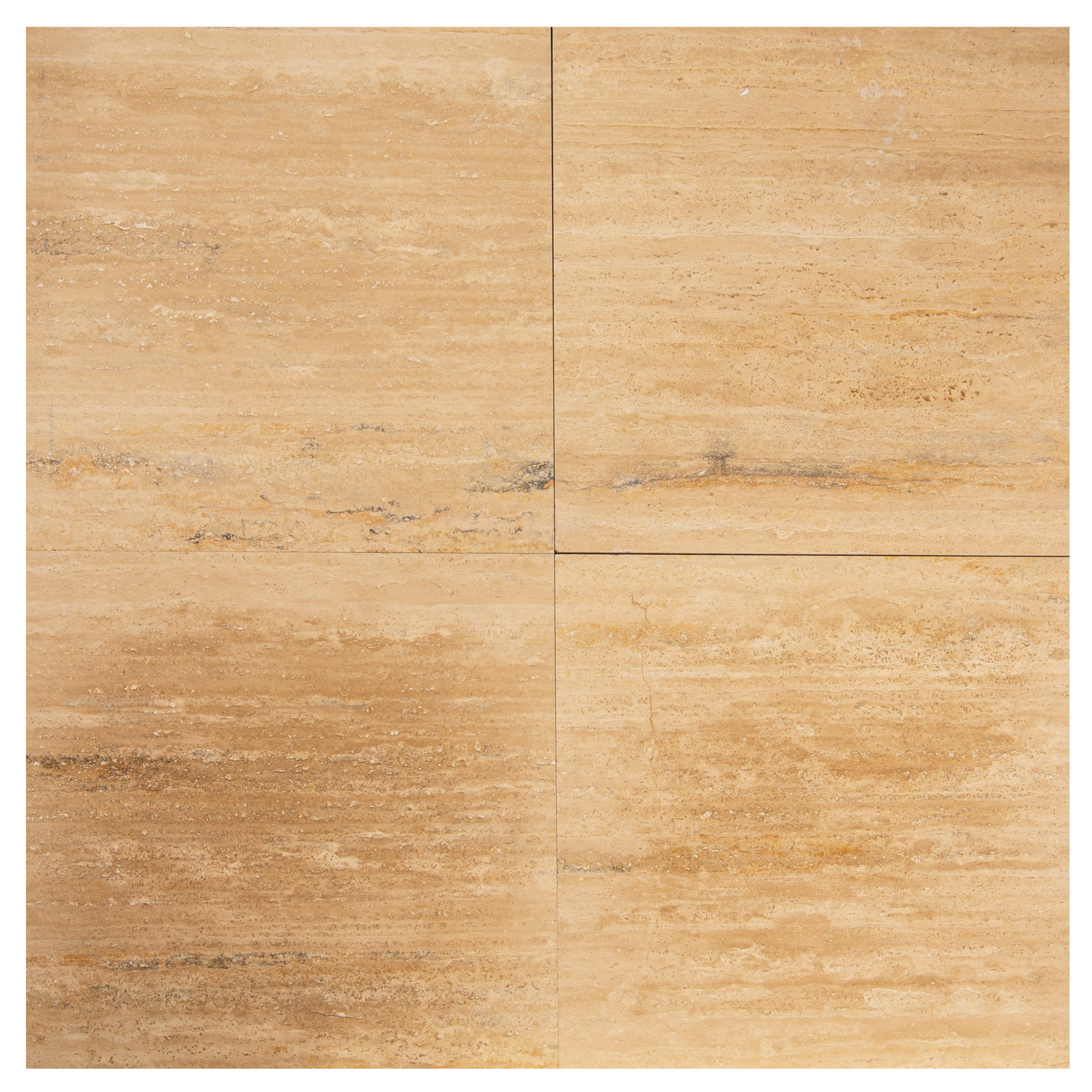 Płytki trawertynowe z beżowego trawertynu Classic Light w rozmiarze 60x60x2 cm, wykończenie satynowe - obrazek 4